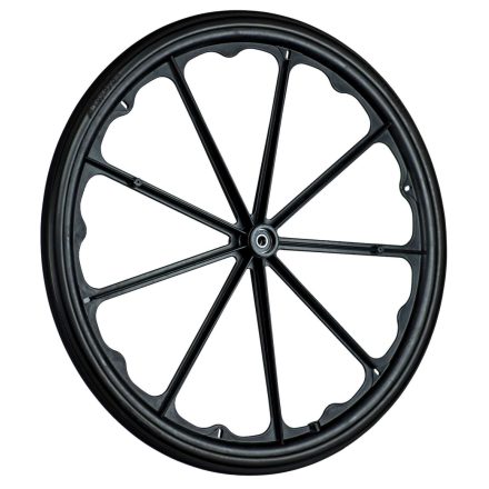 24" PU kerék tömör fekete gumival