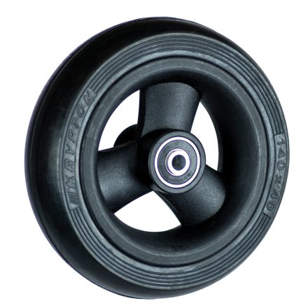 Rubber 6" kiskerék fekete 125x40 mm