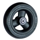 Rubber 6" kiskerék fekete 140x45 mm