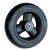 Rubber 6" kiskerék fekete 140x45 mm